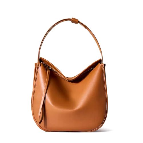 Bolsa de Ombro Hobo em Couro
