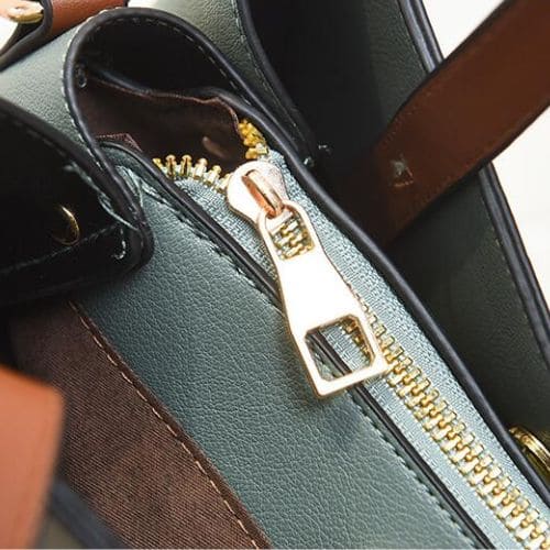 Bolsa Tote de Couro Vintage