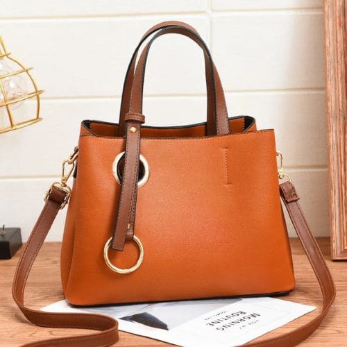 Bolsa Tote de Couro Vintage