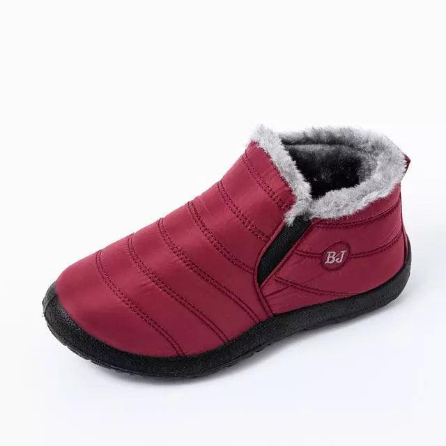 Bota Impermeável Feminina, Bota Quente, Bota Peluciada, Bota de Lã, Bota Feminina, Bota de Inverno