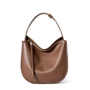 Bolsa de Ombro Hobo em Couro